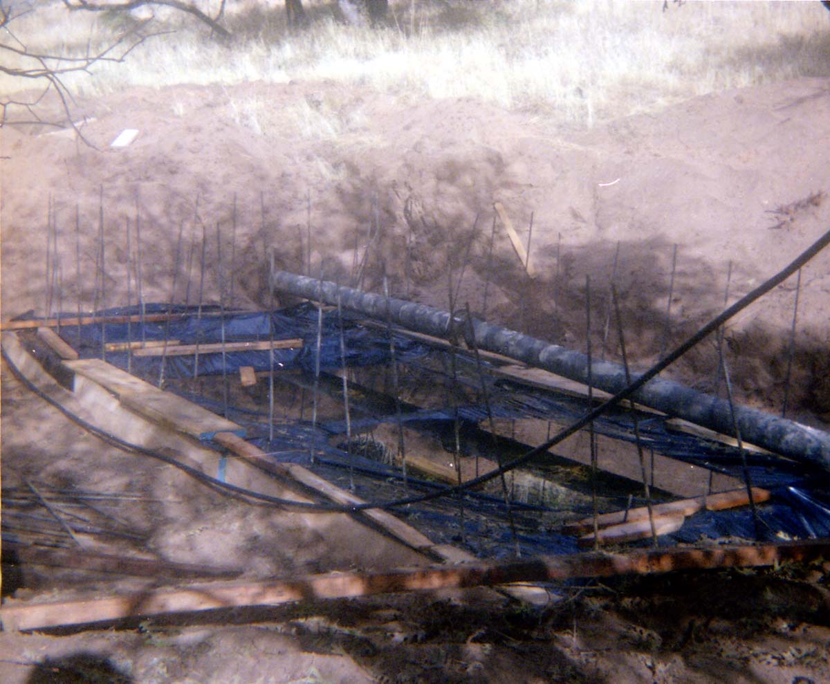 The construction of the Wiley Spring water pipeline.