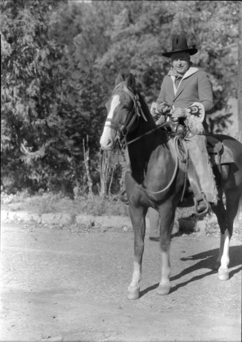 Sen. Warren Austin, Vermont, at Ahwahnee Hotel.