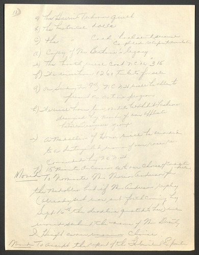 NCNW meeting minutes, 1958