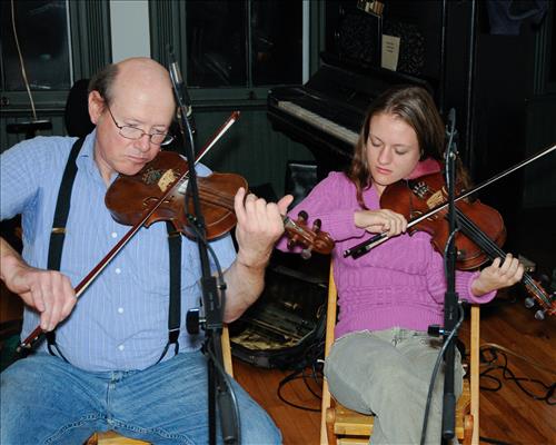 Contra dance musicians at Cuyahoga Valley National Park