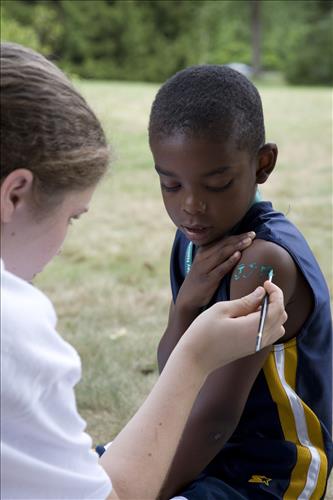Get Up, Get Out & Go! face painting