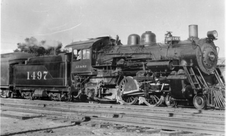 Atchison, Topeka & Santa Fe no. 1497 [4-4-2]