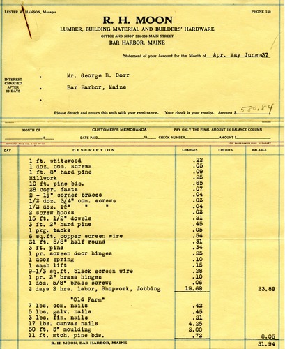 Receipt, Moon to Dorr, July 27, 1937 p.1.tif