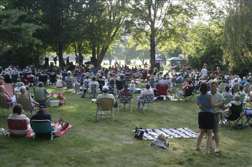 Music in the Meadow concert audience at Cuyahoga Valley National Park