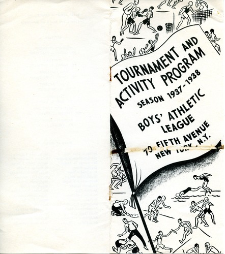 Booklet, Boys' Athletic League, 1938 p.1.tif