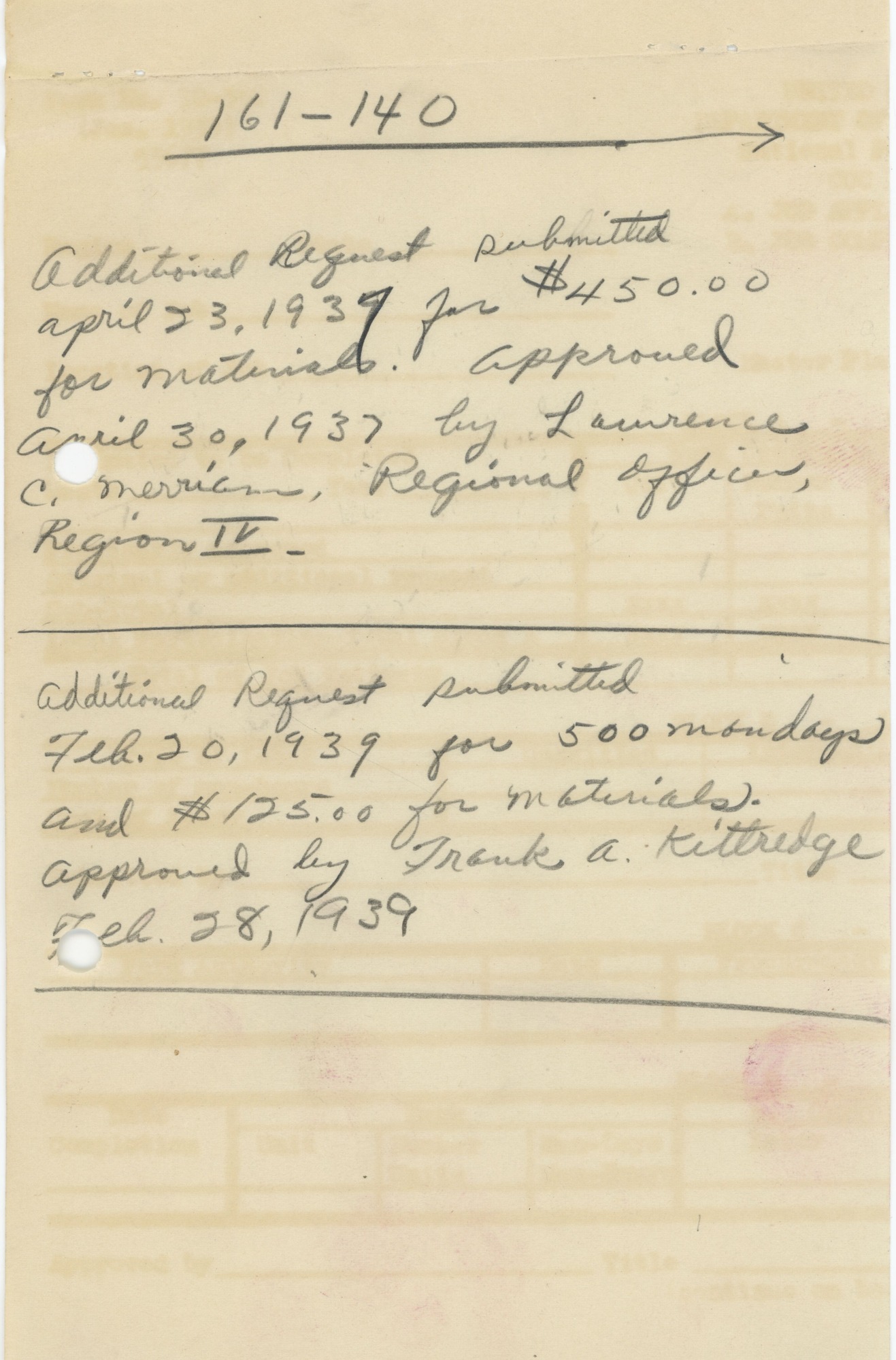 Telephone Line Improvement Note