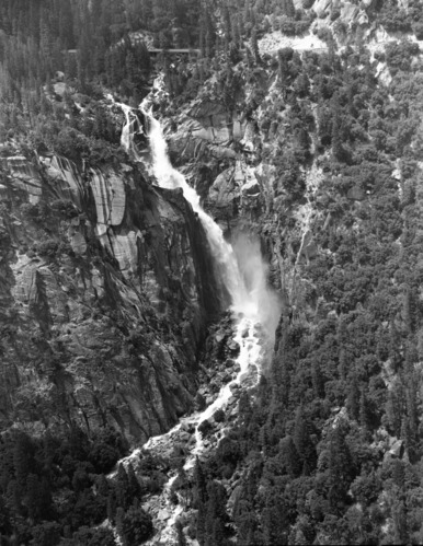 Cascade Falls from below Turtleback Dome pullout