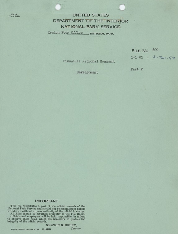 Lands, Buildings, Roads, and Trails Development