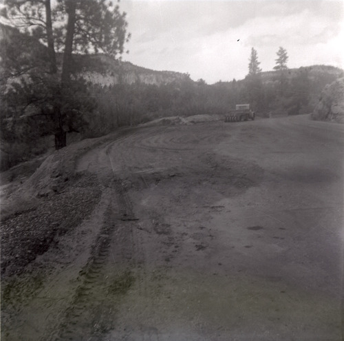 East side road repair and turn out construction.