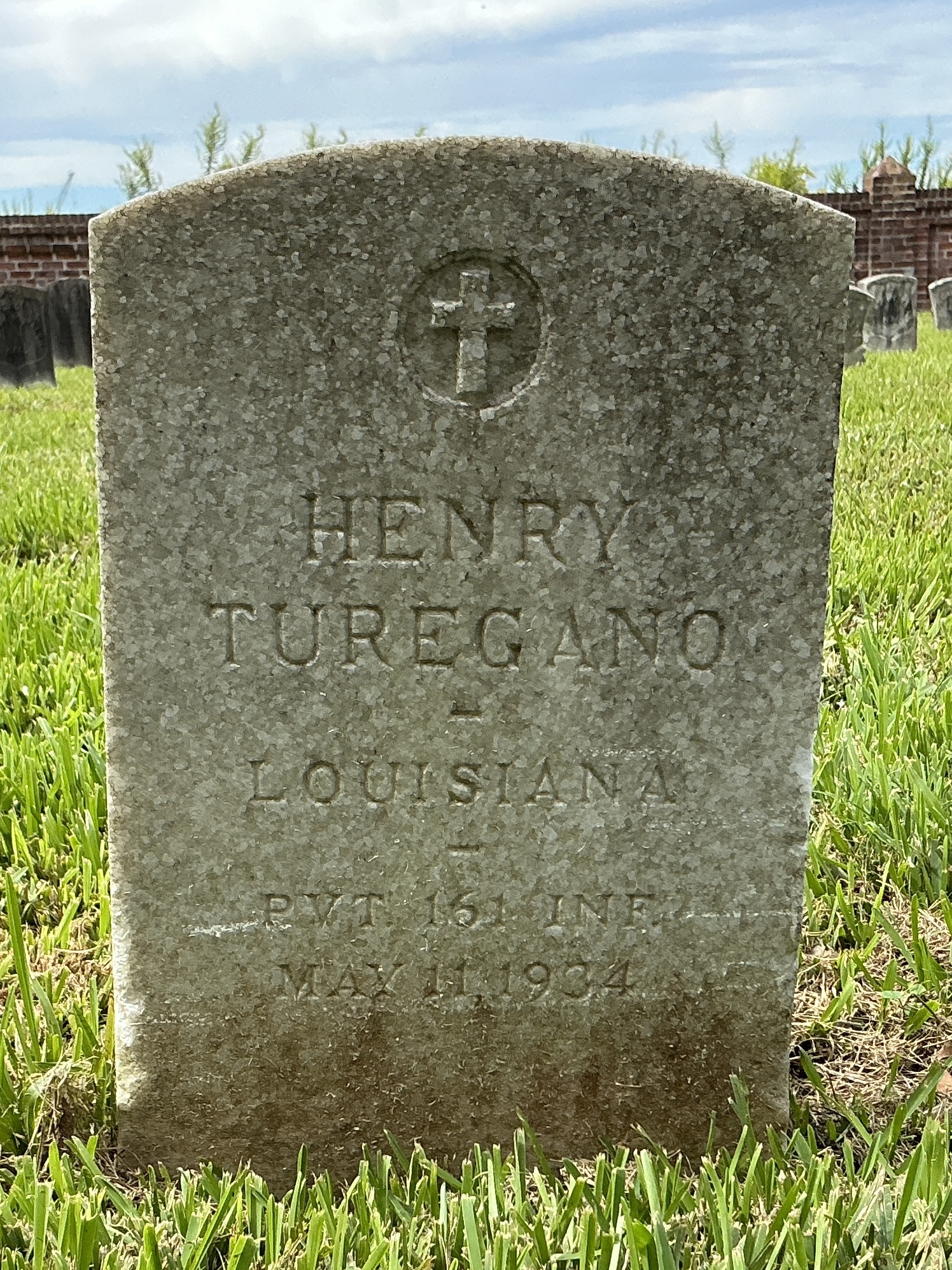 Front of upright marble headstone with flat face.