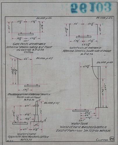 56103.LB--clearance sketches--Structures less than 8 feet from center line of track or less than 22 feet above top of rail [Group 09]