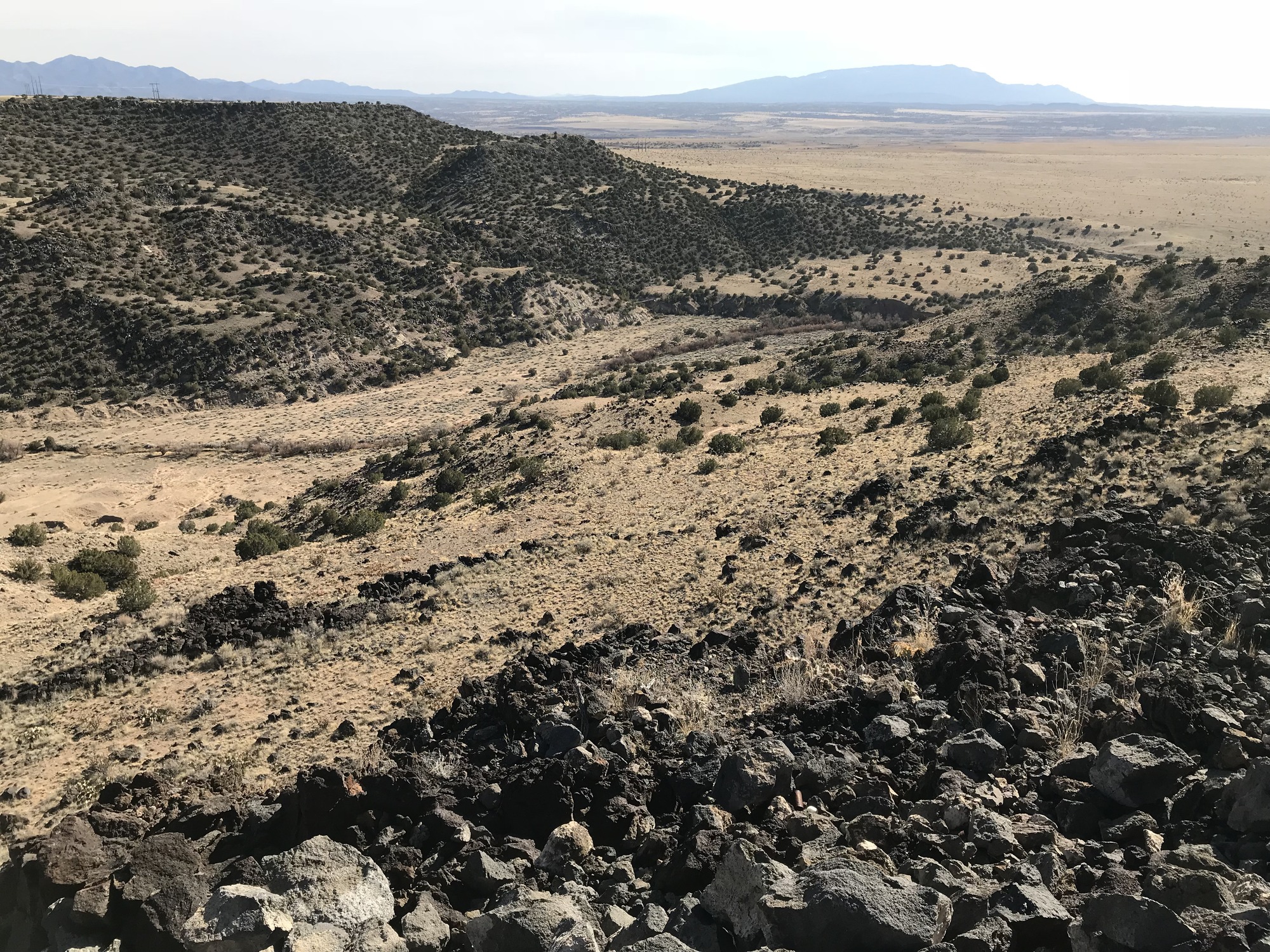 Views from atop La Bajada Mesa outside of Santa Fe, NM
