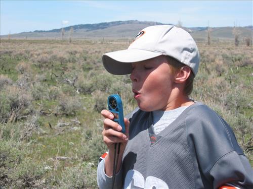 Students learning about fire at Kelly, Grand Tetons National Park