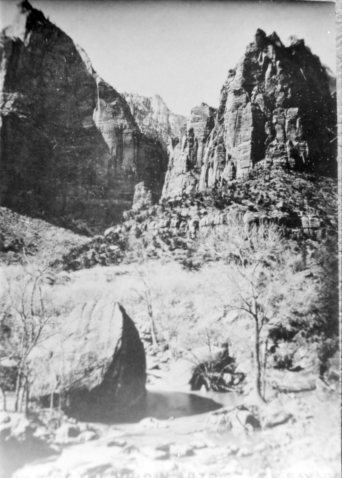 BW Photos of the Court of the Patriarchs - 35mm.