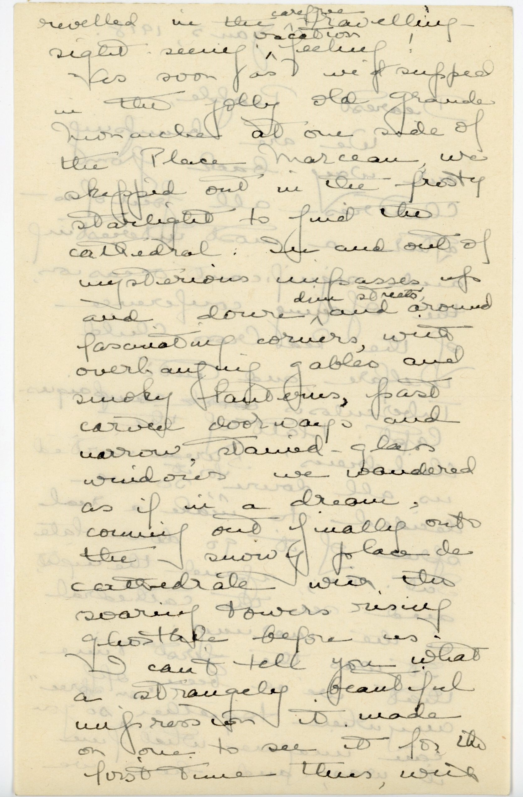 Manuscript letter