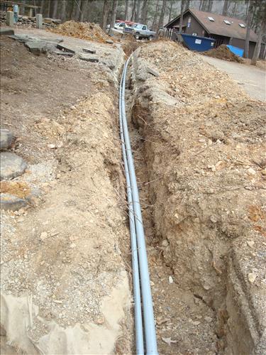 Replaced water and electric in Buffalo Point Campground