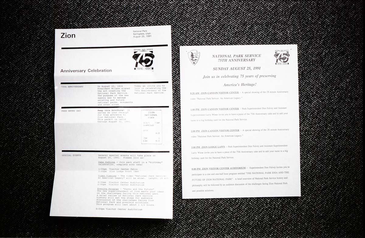 BW Photos of the parks 75th anniversary celebration.