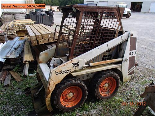 Bobcat 543 Skid Steer at Big South Fork NRRA in January 2013.