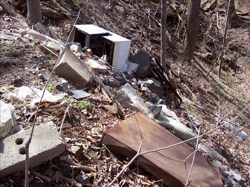 FOWA-Dumping in Area C at Fort Washington Park, April 9, 2009