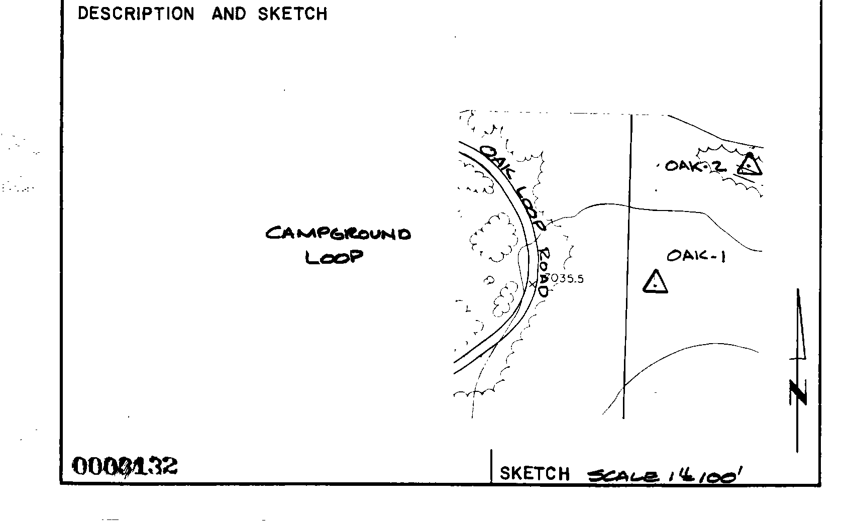 00003132 Survey Monumentation Sketch