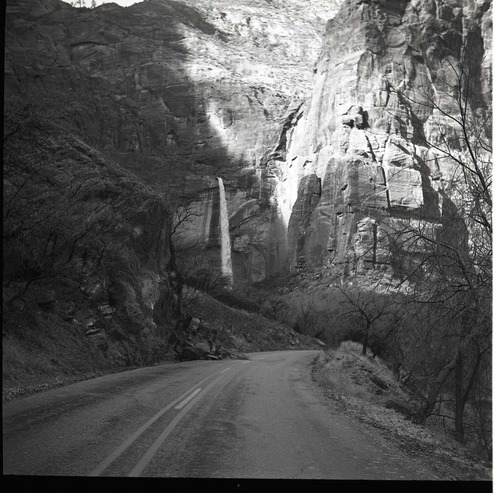 BW Photo of flood damage from 1966 flood.