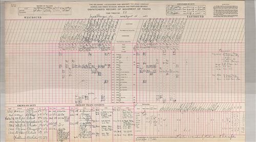 Dispatcher Sheets--Bangor & Portland Branch--Delaware, Lackawanna & Western Railroad [1946.08.01-1946.08.17]