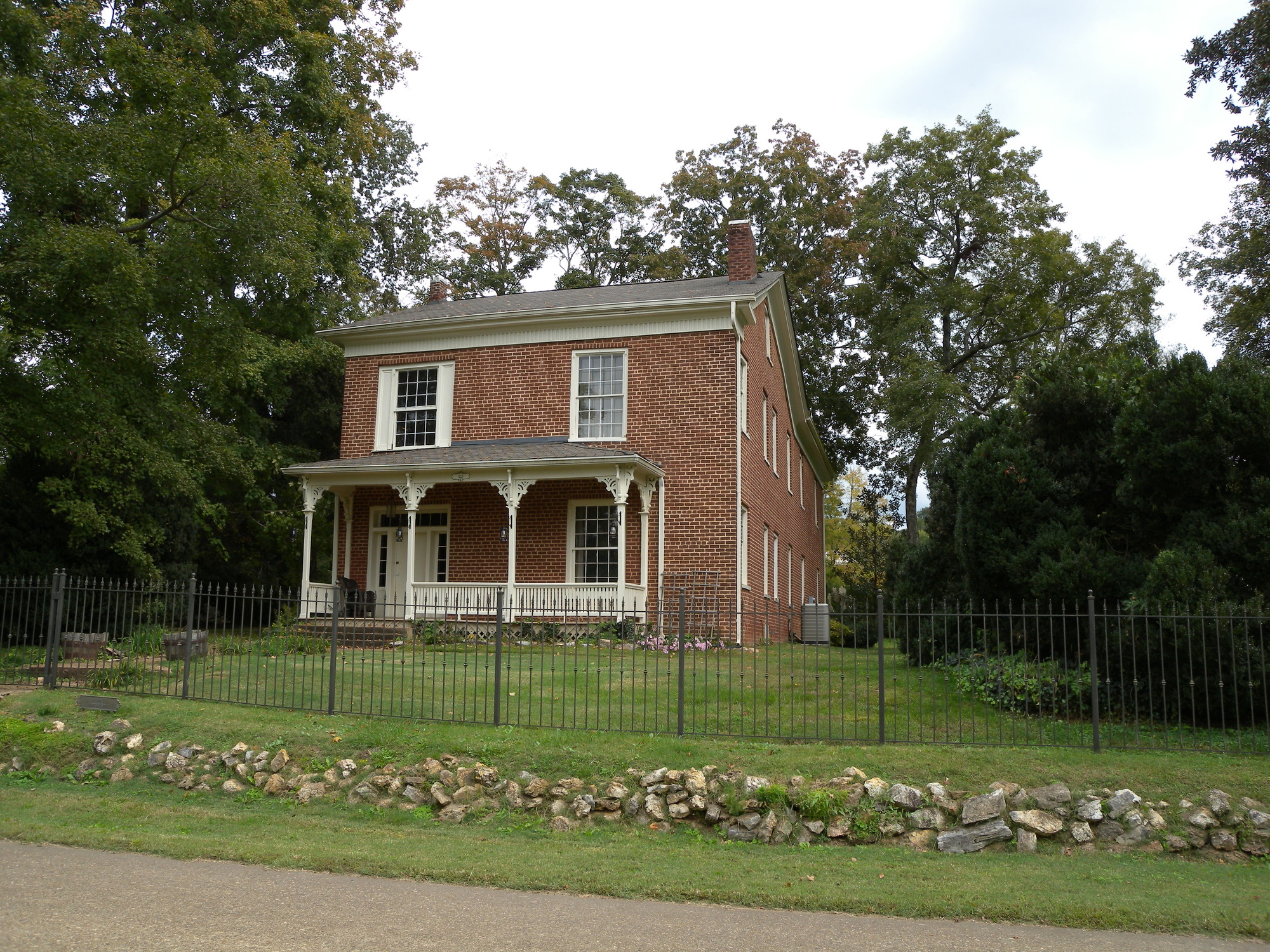 A view from the street of the Hair Conrad House property in Cleveland, Tennessee