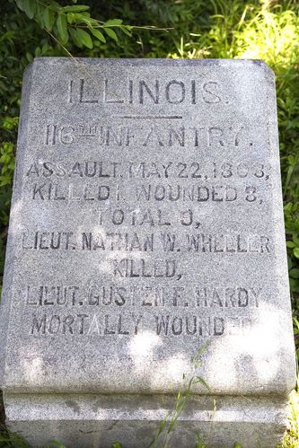 116th Illinois Infantry Position Marker