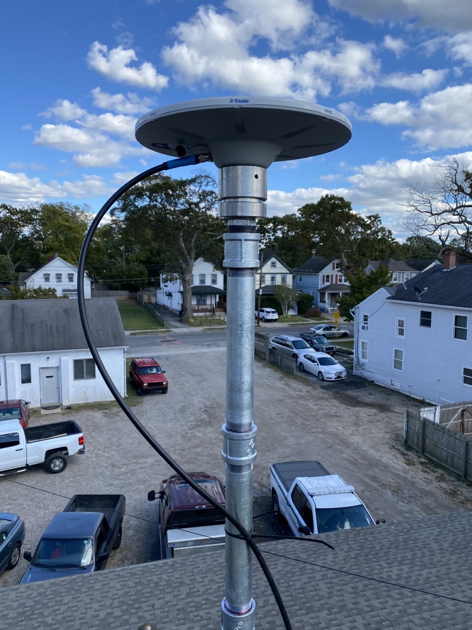 Existing NTRIP base station antenna mount at FIIS.