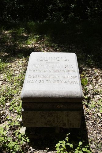 116th Illinois Infantry Position Marker