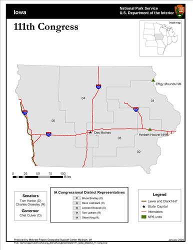111th Congressional District Maps for Midwest Region States