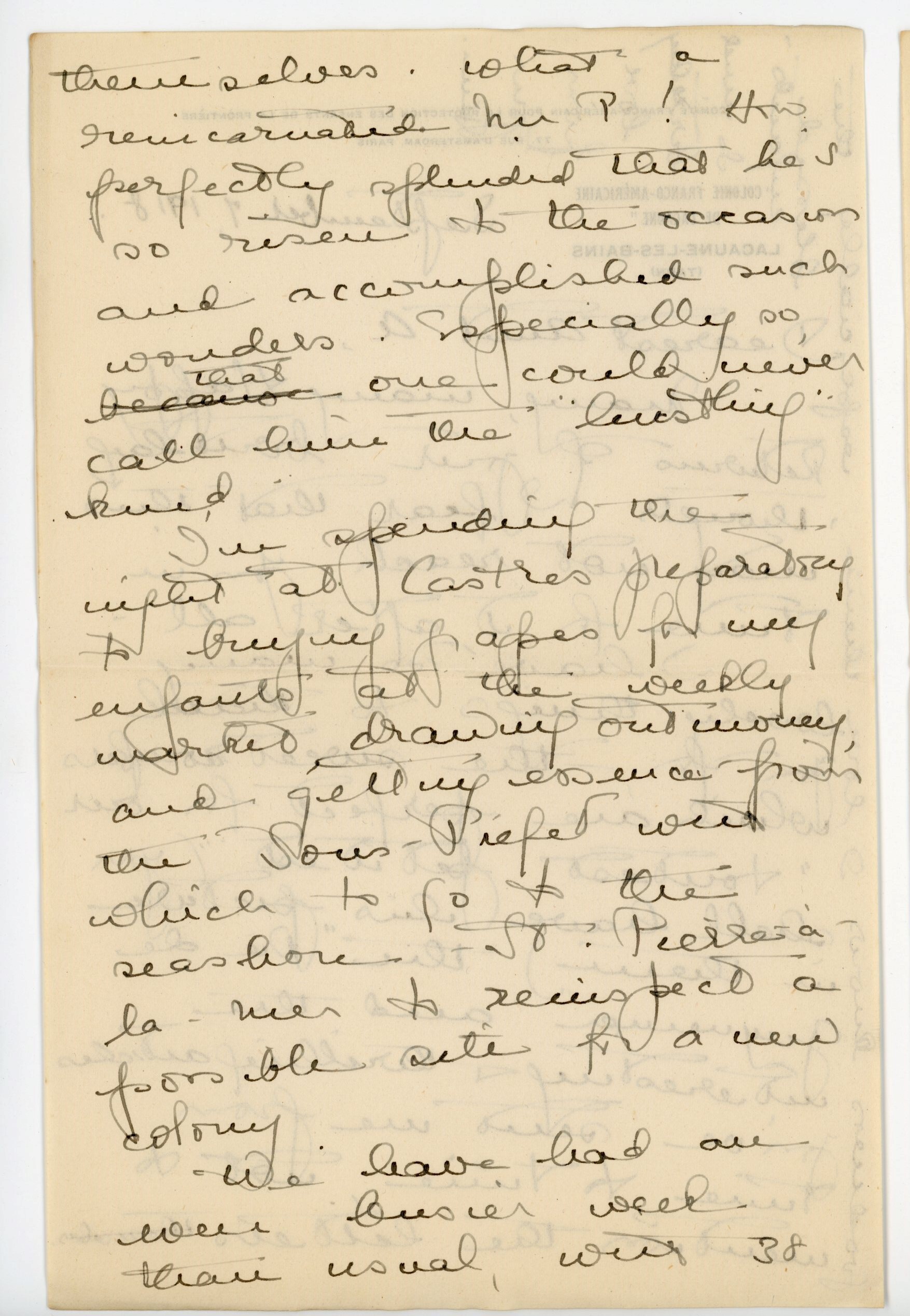 Manuscript letter