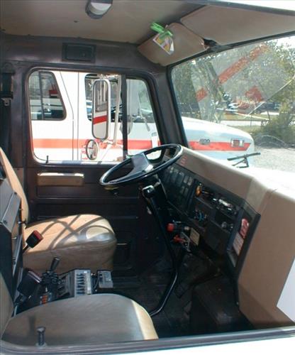 Fire engines at Ash Mountain Headquarters Fire Station, Sequoia and Kings Canyon National Parks, May 2002