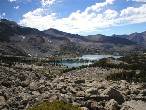 Woods Lake and Basin in Aug. 2003, Sequoia and Kings Canyon National Park