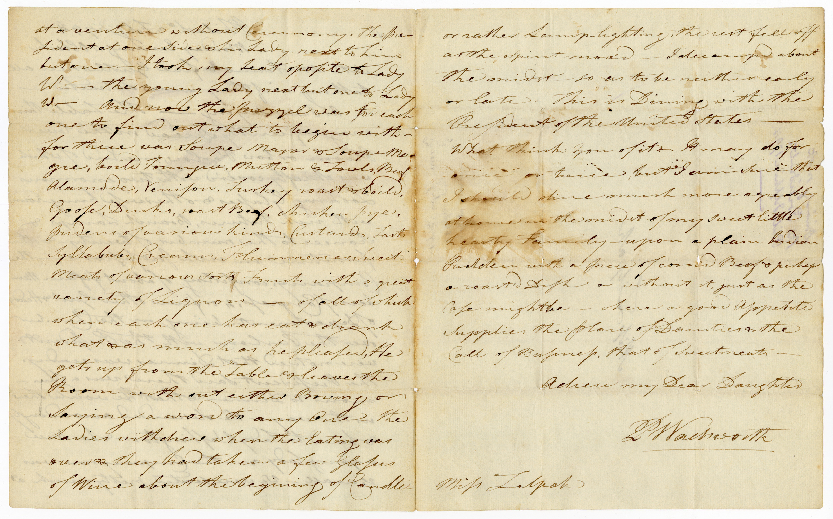Manuscript letter