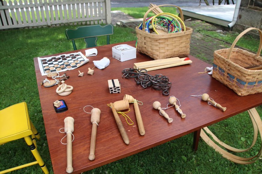 19th century games on a table