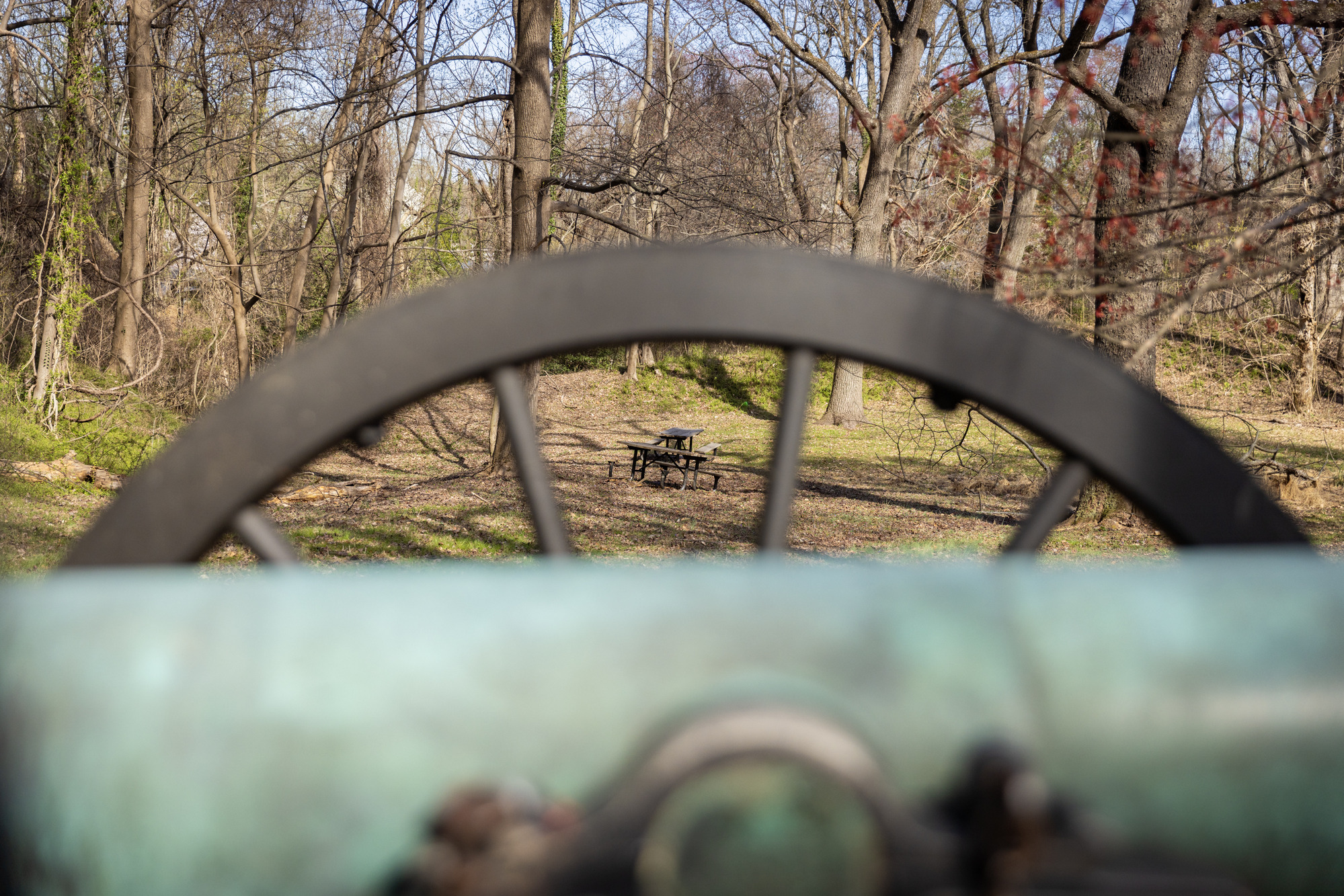 picnic area at Fort Marcy Park