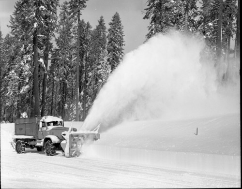 Snow scene - Yosemite Valley.