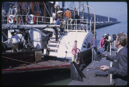 Various views of the Eppleton Hall (built 1914; tugboat) at dock in San Francisco upon her arrival from Newcastle, England, March 24, 1970