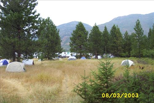 Robert Fire Camp, Glacier NP, 2003