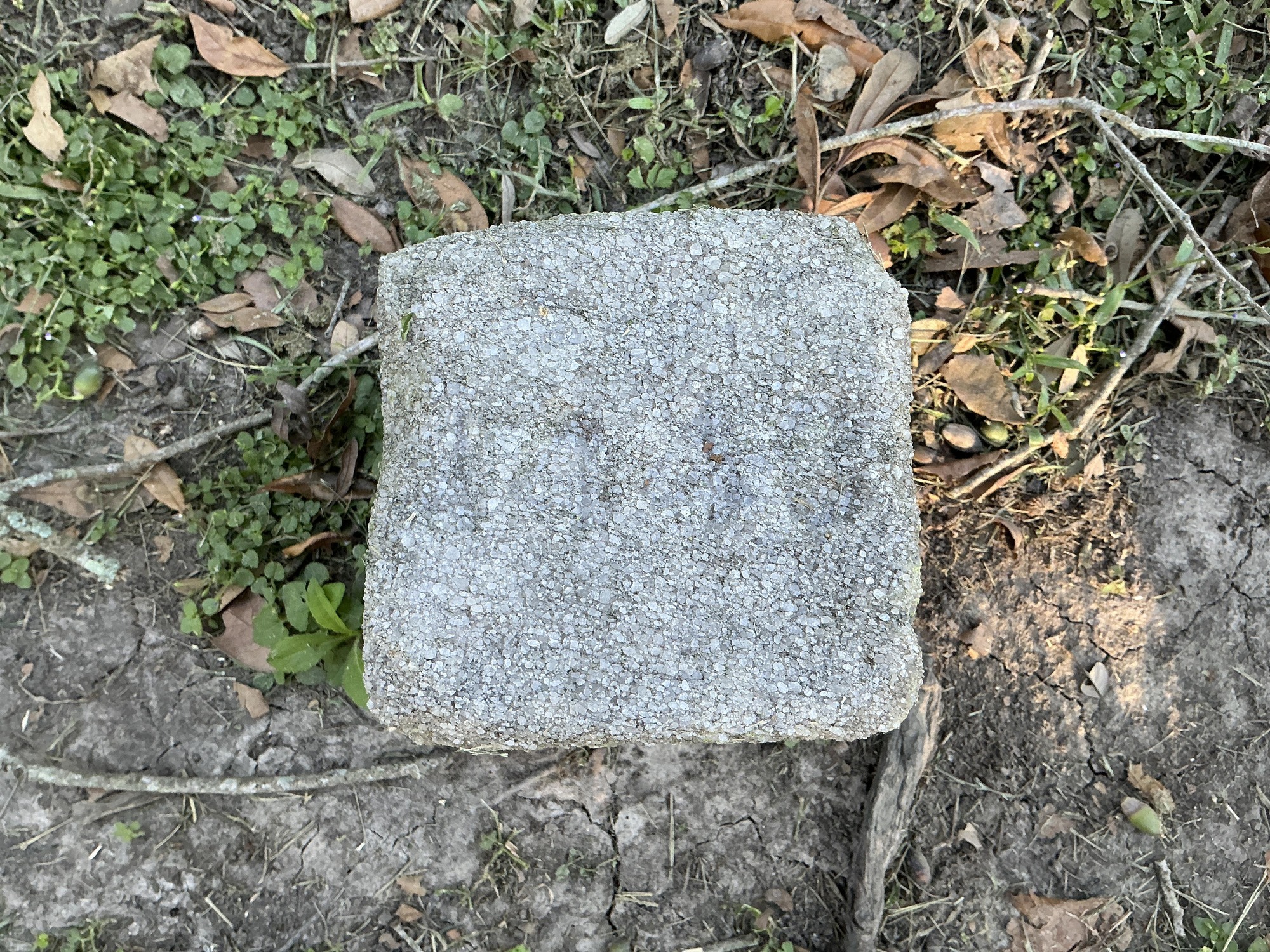 Top of flat marble marker