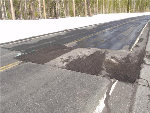 Asphalt condition on Hwy 62, CRLA