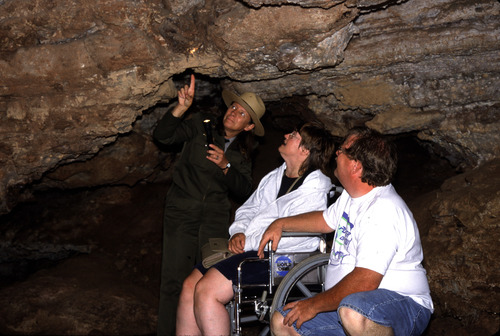 Thematic Websites photos for NPWeek 2010 sf1773 Ranger Mary Laycock with Special Tour med res