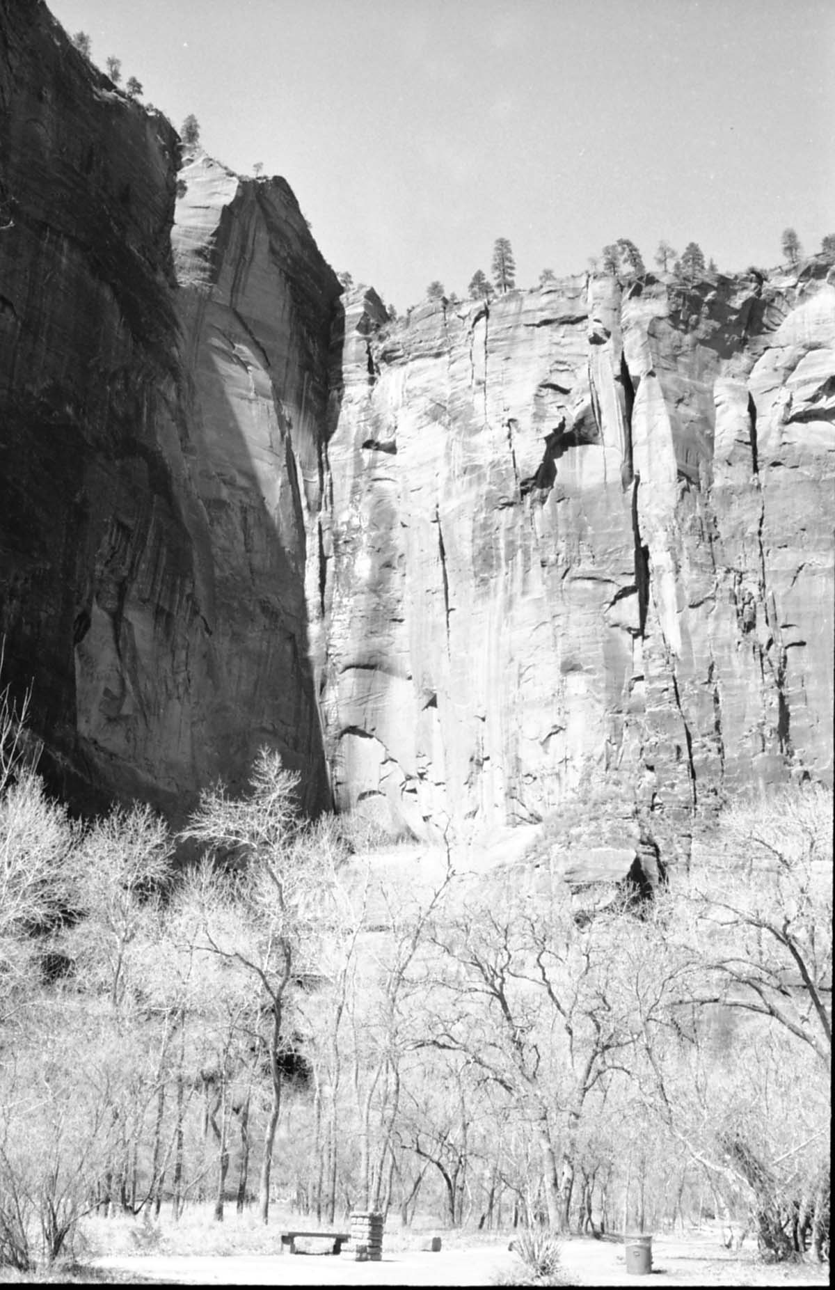 BW Photo of Grotto area - 35mm.