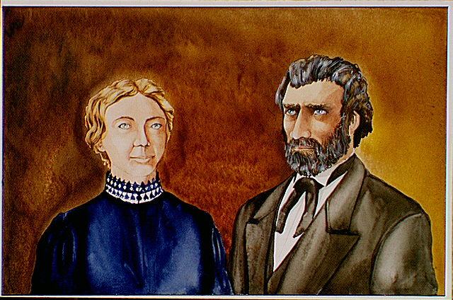 Portrait of Narcissa and Marcus Whitman