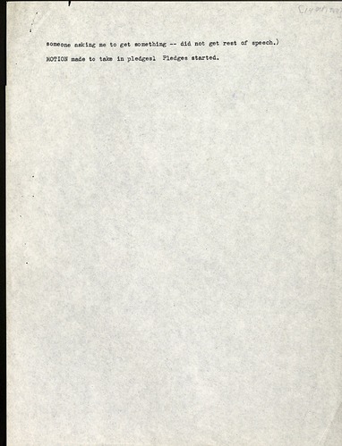 National Council of Negro Women, Meeting Minutes