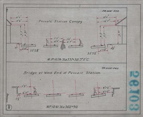 56103.LB--clearance sketches--Structures less than 8 feet from center line of track or less than 22 feet above top of rail [Group 08]