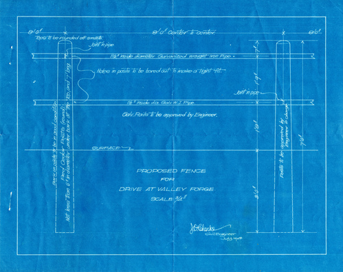 Proposed fence for Drive at Valley Forge