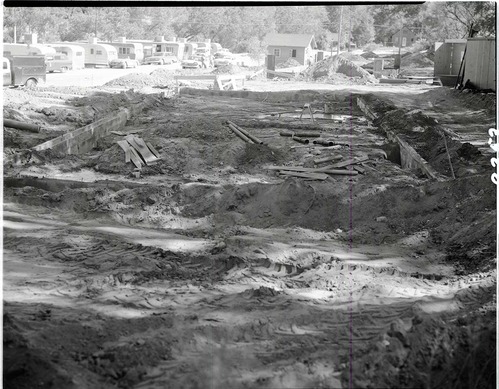 Construction of new residences, Watchman Housing Area - foundation, residence Building 34.