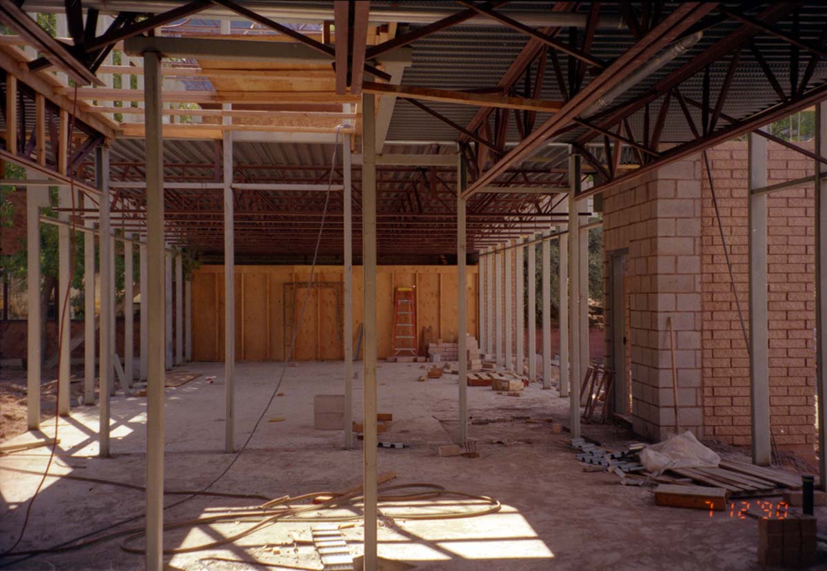 Construction of headquarters addition.